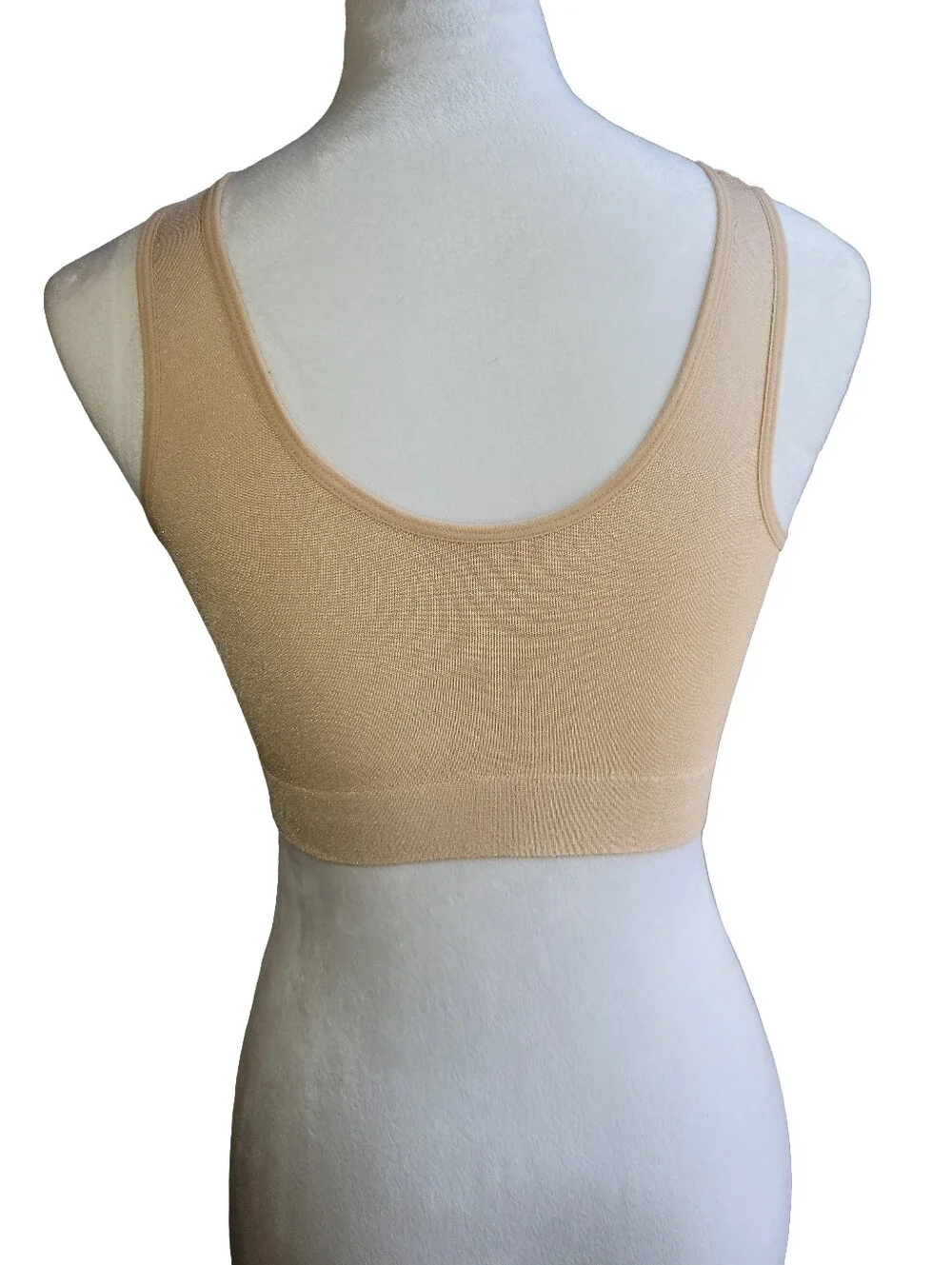 Truekind® Everyday Throw-on Wireless Bralette Beige Size XL (runs small)
